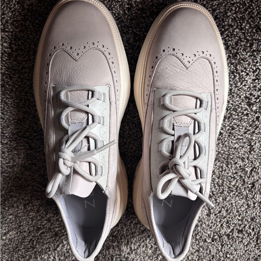 Cole Haan Gray Low-Top Sneakers with Perforated Design